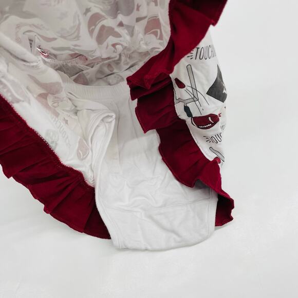 NWT Magnolia Baby 24M Maroon Touchdown Dress - Picture 6 of 7